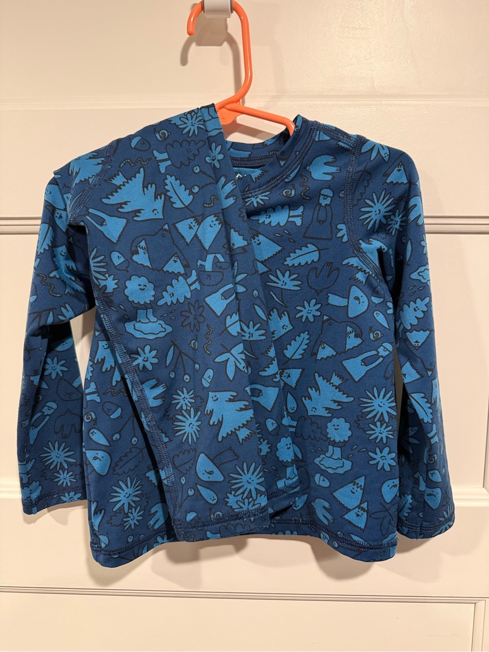 Kids Blue Patterned REI Base Layer
